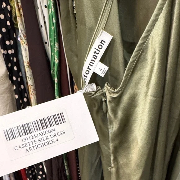 Reformation Olive Green Maxi Dress - Picture 3 of 3